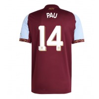 Aston Villa Pau Torres #14 Domáci futbalový dres 2025-26 Krátky Rukáv